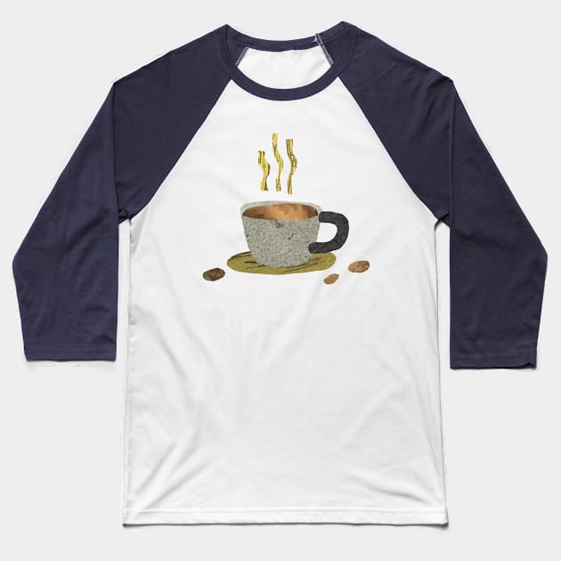 Stone Coffee Cup Baseball T-Shirt by Things2followuhome